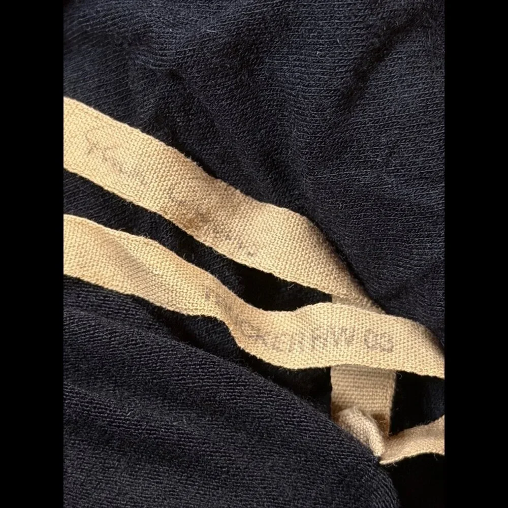 Olmar and Mirta Rick Owens Top 8 / M Women Black Long Sleeve Ruched Angora Shirt - Picture 9 of 12